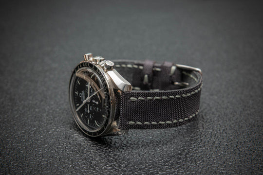 Storm Grey Sailcloth Watch Strap – Handmade by FinWatchStraps®