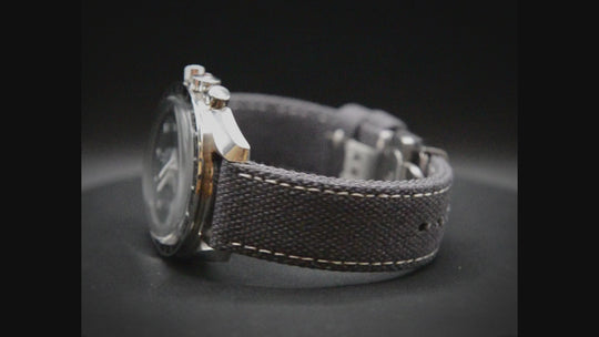 Vintage canvas watch strap: 19 mm, 20 mm, 21 mm, 22 mm, 23 mm, 24 mm.