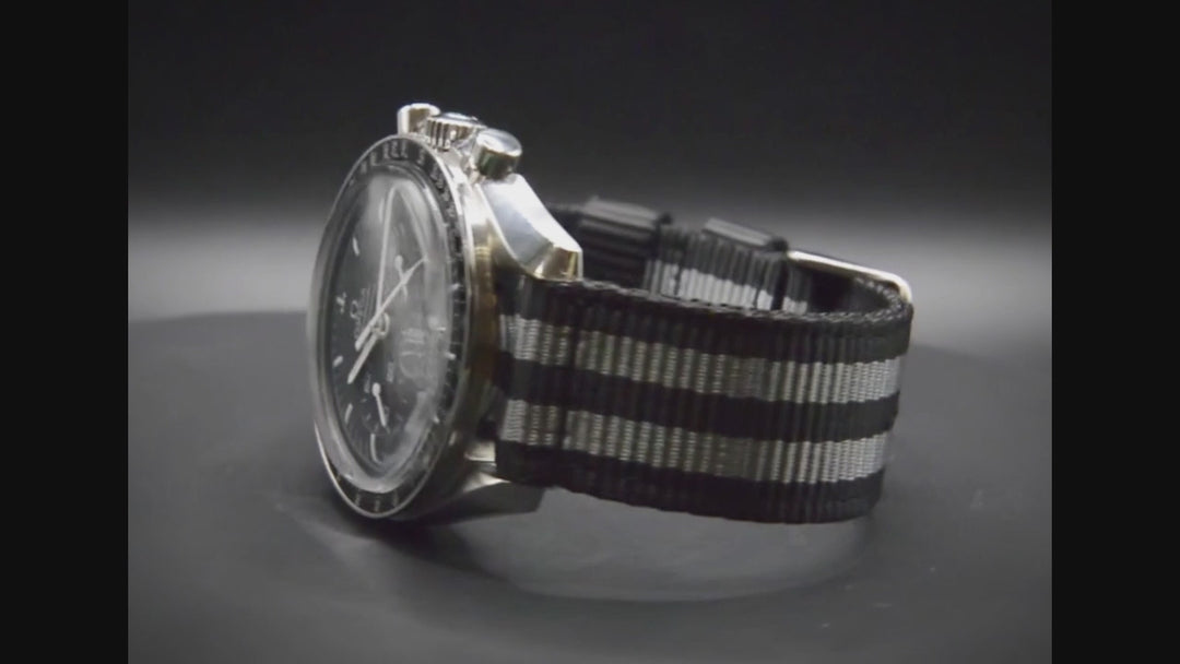 Bond Style Nylon Military Watch Strap, army two piece watch band