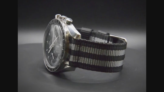 Bond Style Nylon Military Watch Strap, army two piece watch band