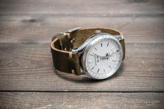Watch strap, watch band, leather watch strap, leather watch band, finwatchstraps