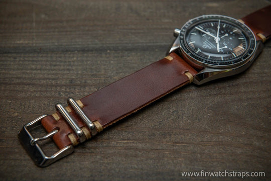 Watch strap, watch band, leather watch strap, leather watch band, finwatchstraps