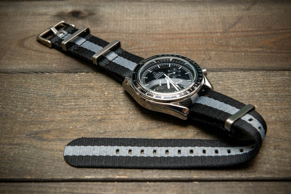 Military Nylon Watch Strap, Army Style Single Pass Watch Band by FinWatchStraps®,watch lugs 20 mm,22 mm. - finwatchstraps