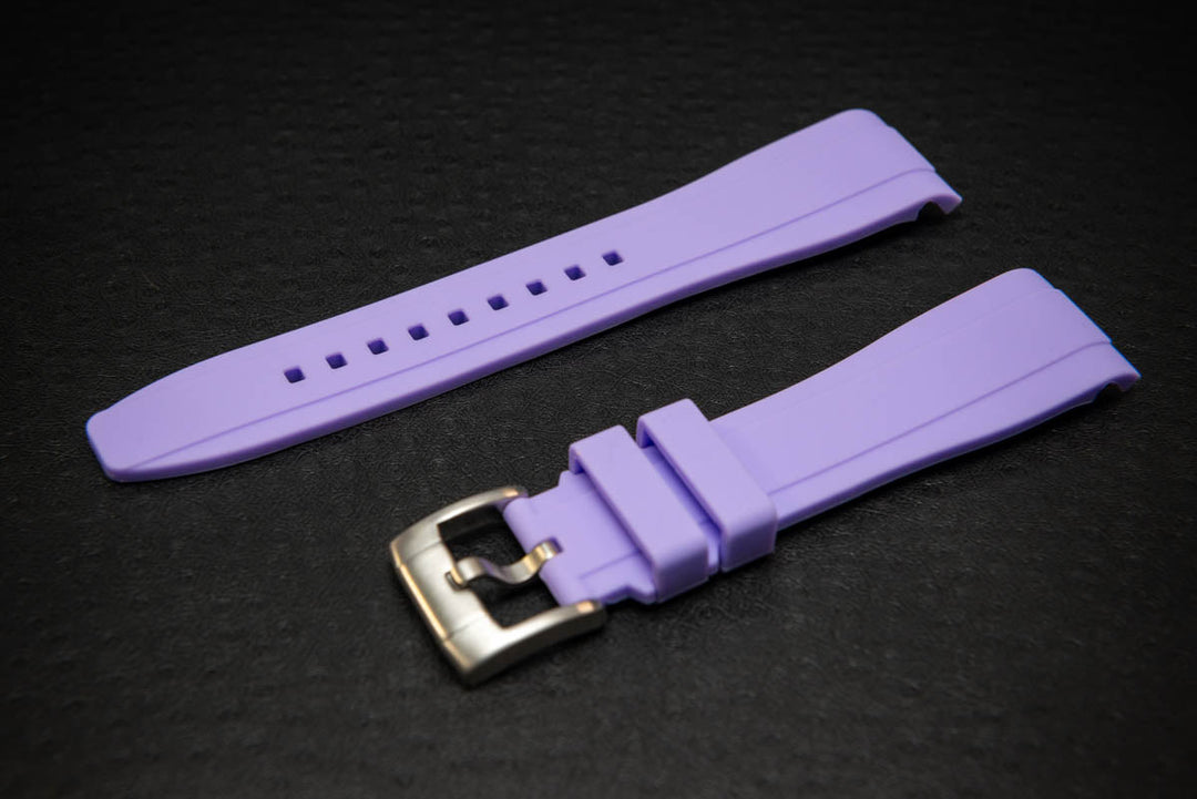 MoonSwatch Luxury Watch Strap, Waterproof watch strap, fluororubber (FKM) watch band, premium quality, for sports, width: 18, 20, 21, 22 mm. - finwatchstraps