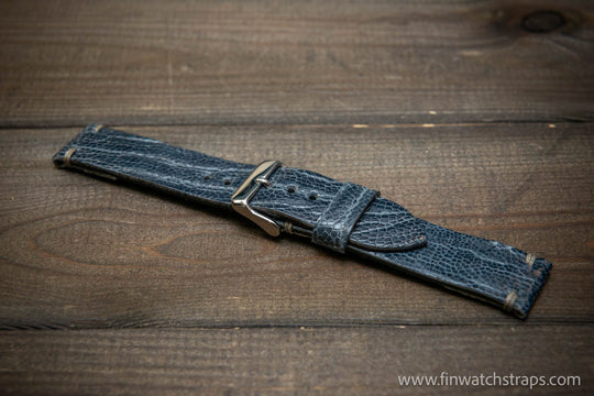 Ostrich legs leather watch strap - finwatchstraps
