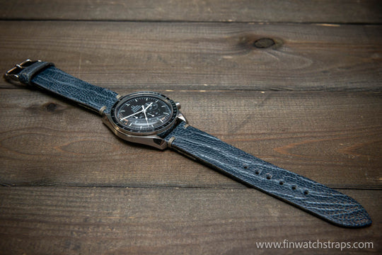 Ostrich legs leather watch strap - finwatchstraps