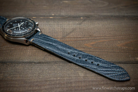 Ostrich legs leather watch strap - finwatchstraps