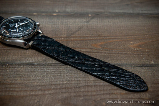 Ostrich legs leather watch strap - finwatchstraps