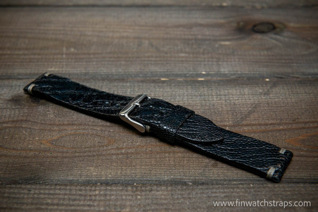 Ostrich legs leather watch strap - finwatchstraps