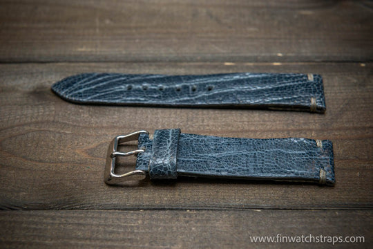 Ostrich legs leather watch strap - finwatchstraps
