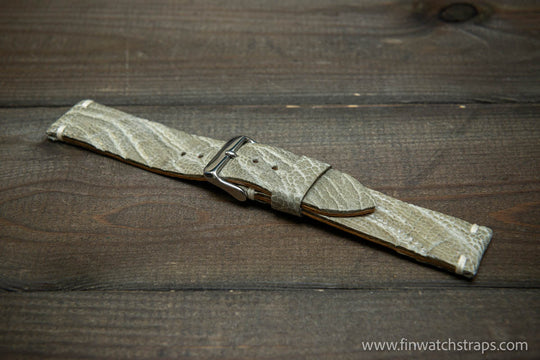 Ostrich legs leather watch strap - finwatchstraps