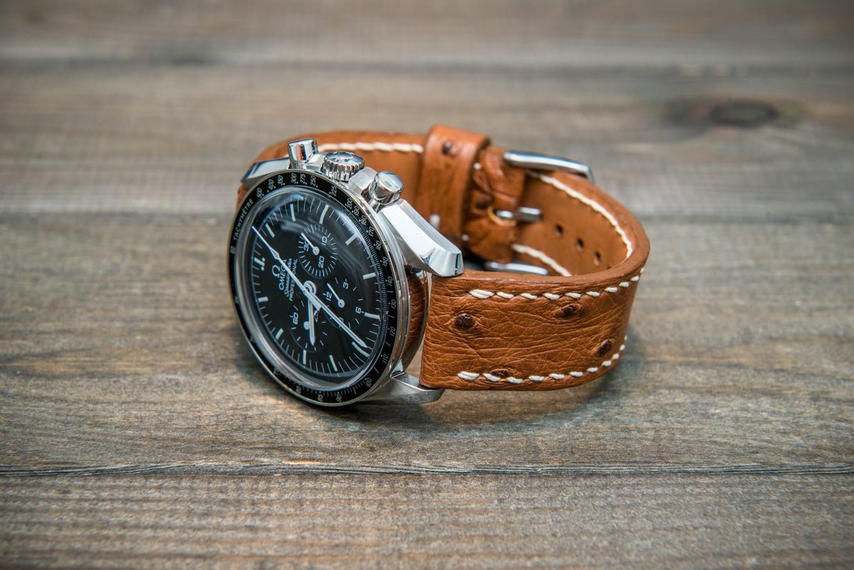 Premium ostrich leather for connoisseurs of luxury watch straps - finwatchstraps