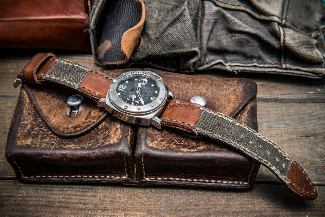 Vintage Canvas and Swiss Leather Watch Strap: Uniqueness You’ll Find Only at FinWatchStraps