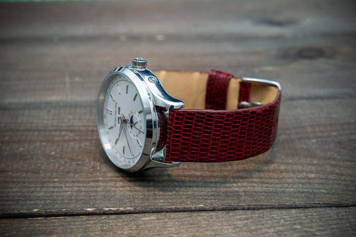 Lizard leather watch strap. - finwatchstraps