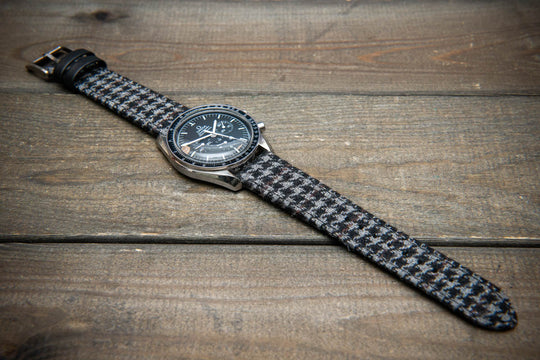 Ashen Plaid HARRIS TWEED® Watch Strap – Classic Style