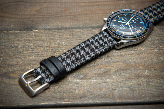 Ashen Plaid HARRIS TWEED® Watch Strap – Classic Style