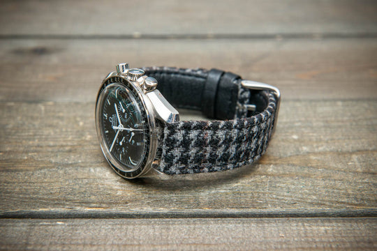 Ashen Plaid HARRIS TWEED® Watch Strap – Classic Style