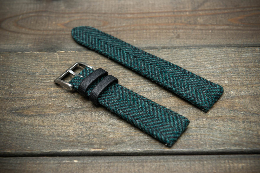 Pine Shadow HARRIS TWEED® Strap – Authentic Scottish Design