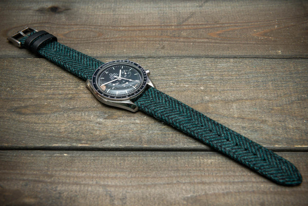 Pine Shadow HARRIS TWEED® Strap – Authentic Scottish Design