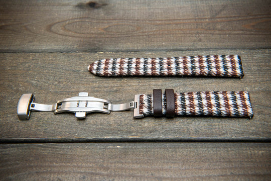 Autumn Stag HARRIS TWEED® Watch Strap – Inspired by Scotland. With a deployment clasp.