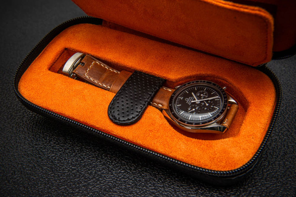 Milano Duo Travel Watch Case – Nero Pulse