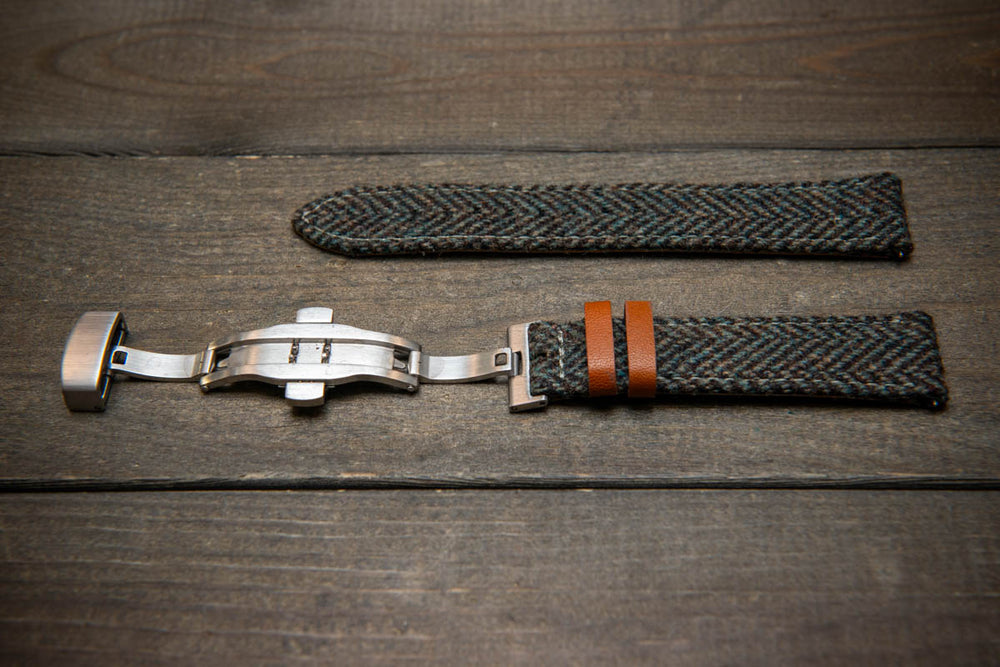 Tweed watch strap, Watch band made of HARRIS TWEED®