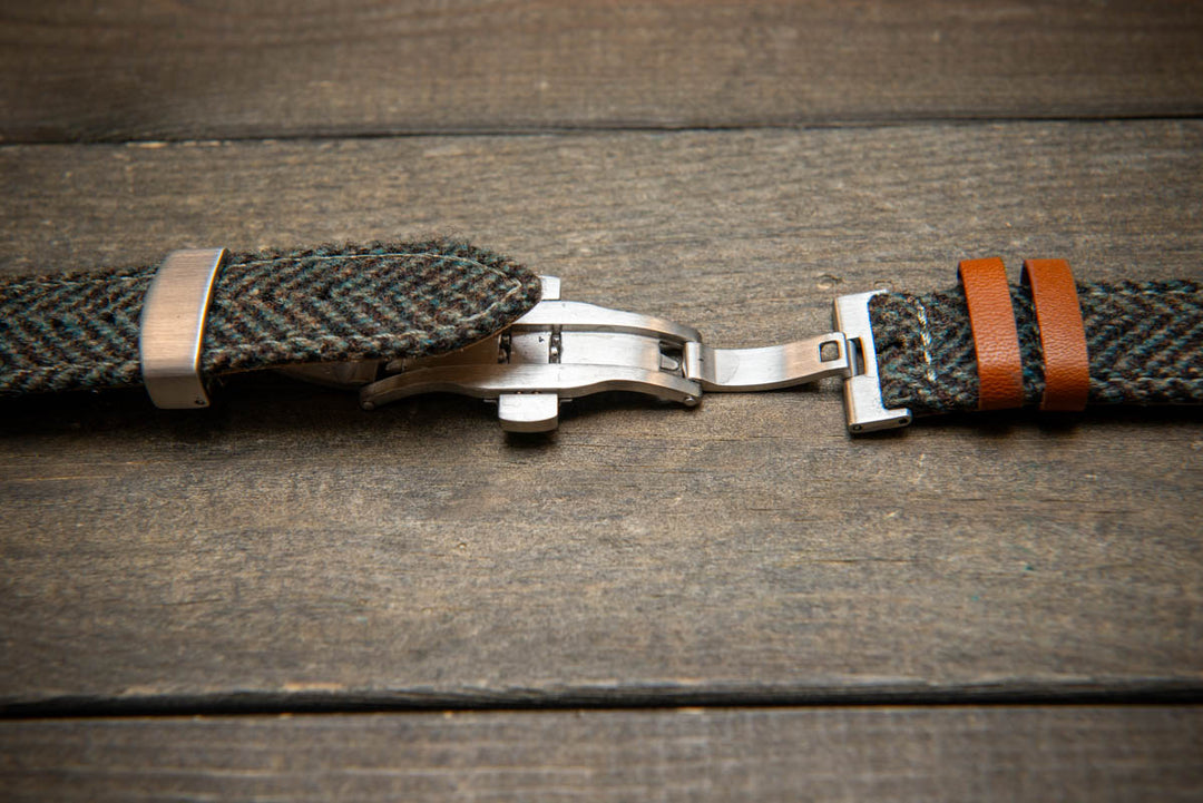 Tweed watch strap, Watch band made of HARRIS TWEED®