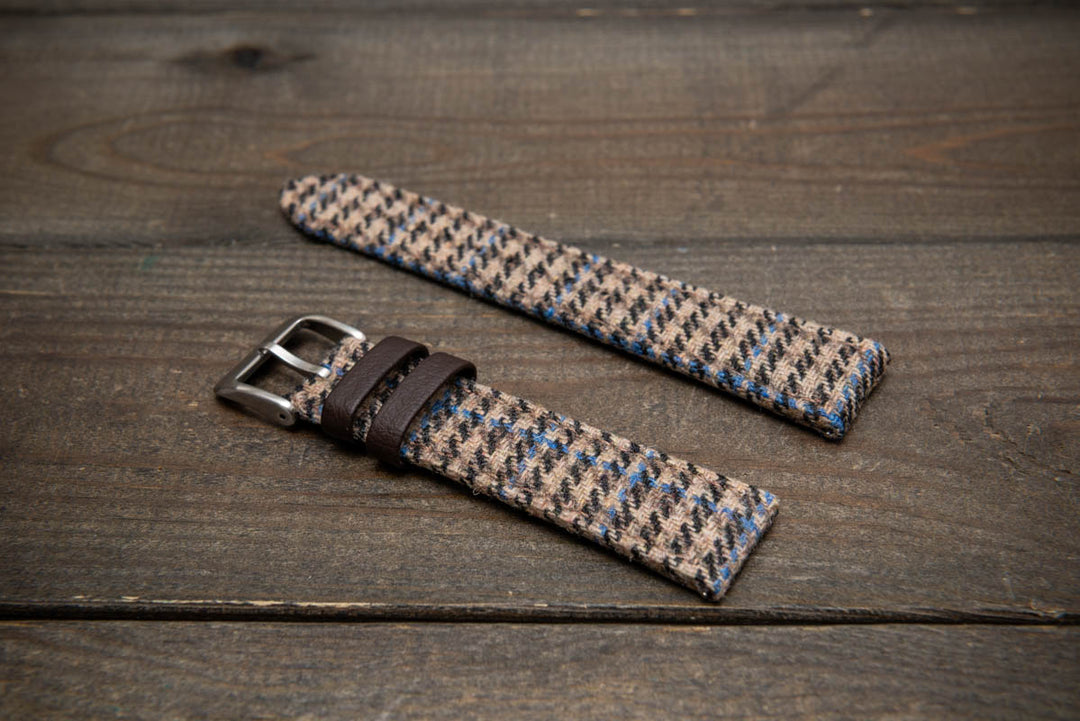 Hebridean Sand Check – HARRIS TWEED® Watch Strap