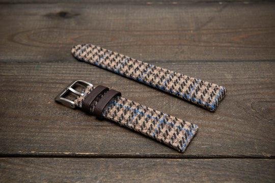 Hebridean Sand Check – HARRIS TWEED® Watch Strap