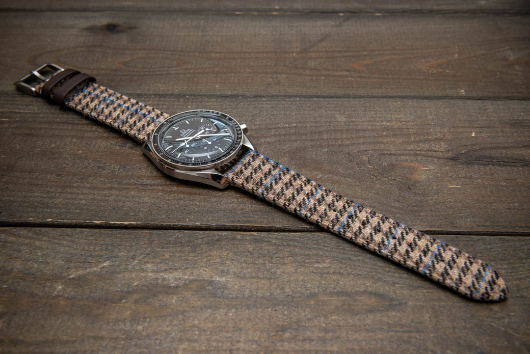 Hebridean Sand Check – HARRIS TWEED® Watch Strap