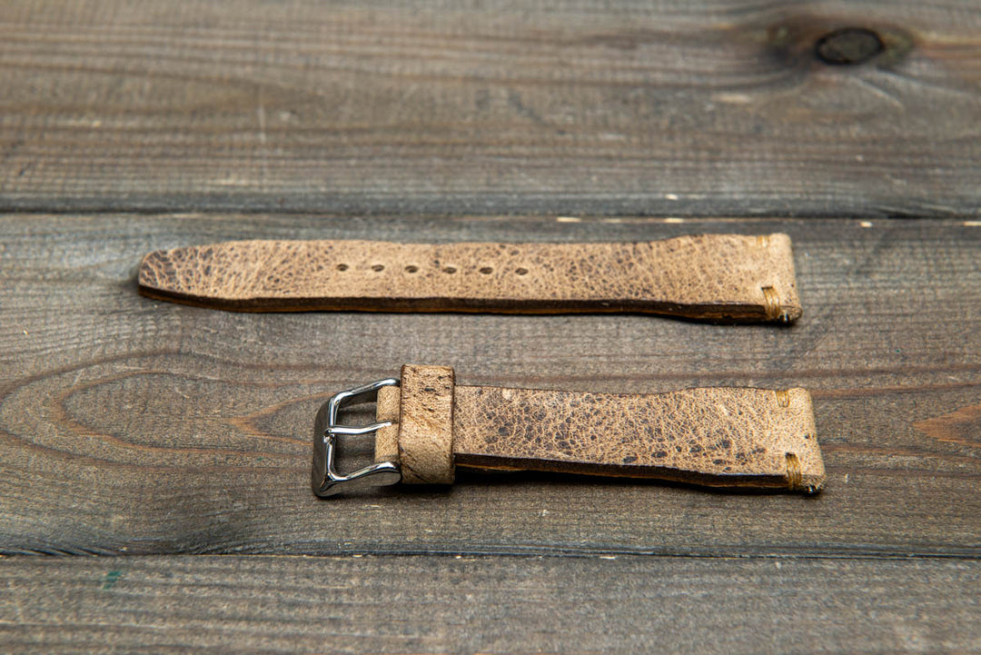 Pilot Sand Finwatchstraps African Kudu Leather Watch Strap – Rugged, Unique &amp; Timeless