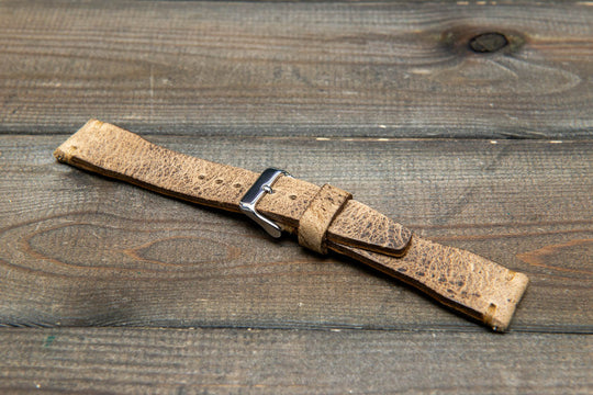 Pilot Sand Finwatchstraps African Kudu Leather Watch Strap – Rugged, Unique &amp; Timeless