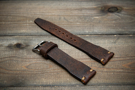 Pilot Brown Finwatchstraps African Kudu Leather Watch Strap – Rugged, Unique &amp; Timeless