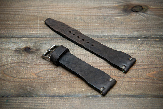 Pilot Midnight Storm Finwatchstraps African Kudu Leather Watch Strap – Rugged, Unique &amp; Timeless