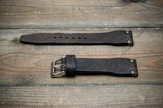 Pilot Midnight Storm Finwatchstraps African Kudu Leather Watch Strap – Rugged, Unique &amp; Timeless