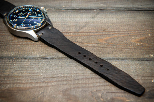 Pilot Midnight Storm Finwatchstraps African Kudu Leather Watch Strap – Rugged, Unique &amp; Timeless