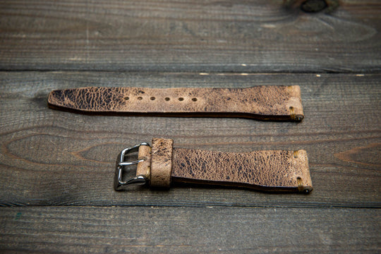 Pilot Desert Dune Finwatchstraps African Kudu Leather Watch Strap – Rugged, Unique & Timeless