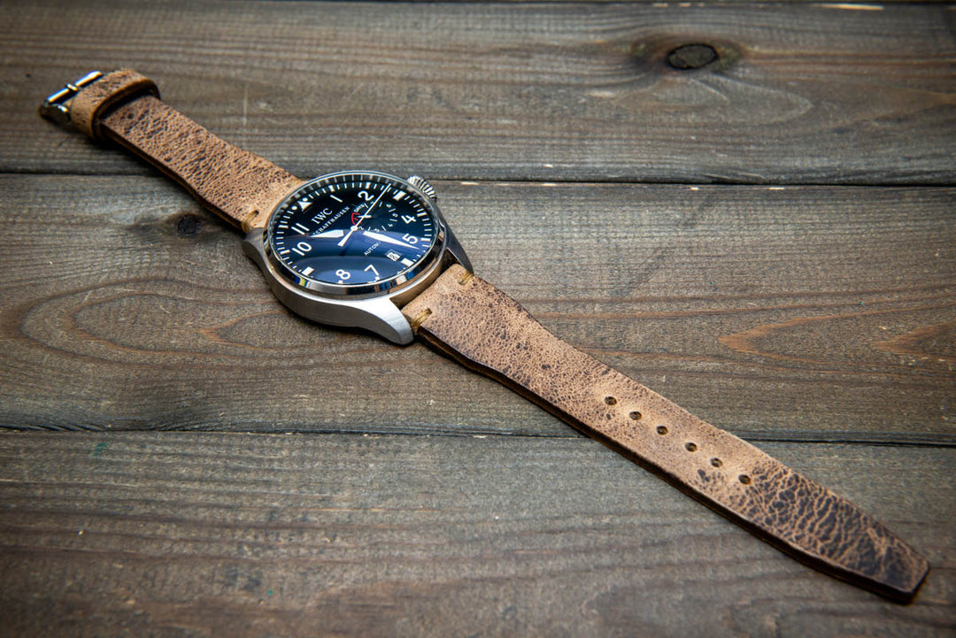 Pilot Desert Dune Finwatchstraps African Kudu Leather Watch Strap – Rugged, Unique & Timeless