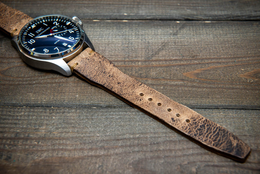 Pilot Desert Dune Finwatchstraps African Kudu Leather Watch Strap – Rugged, Unique & Timeless