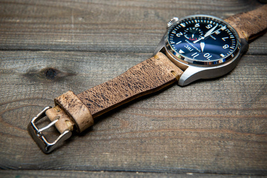 Pilot Desert Dune Finwatchstraps African Kudu Leather Watch Strap – Rugged, Unique & Timeless