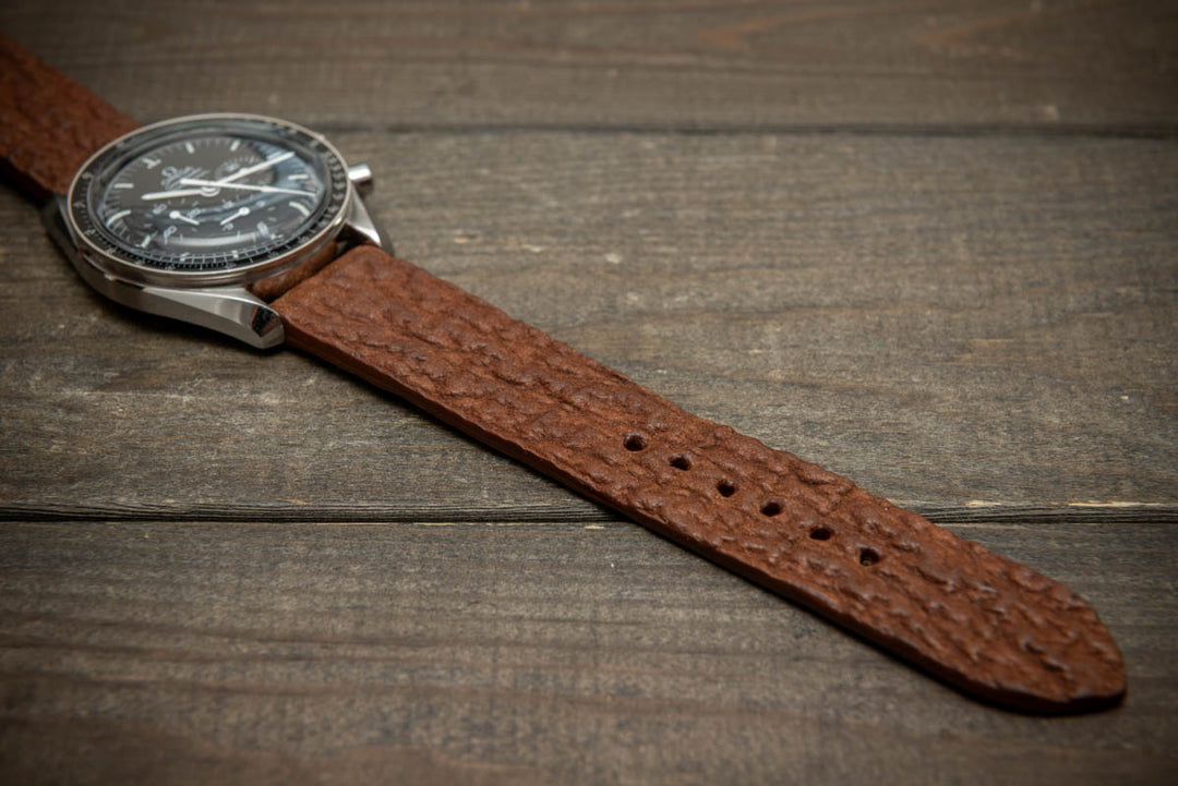 Copper Reef – Handmade Shark Leather Watch Strap
