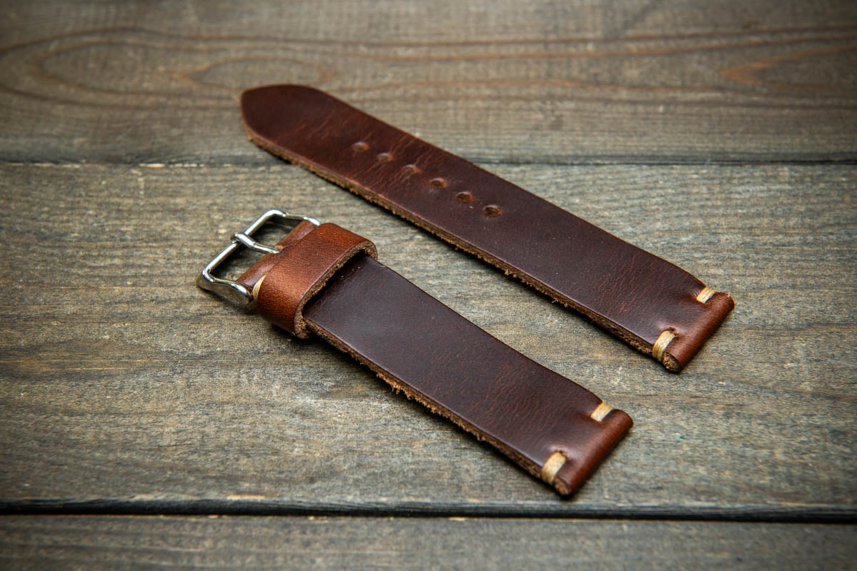 Dark Brown Horween Leather Strap