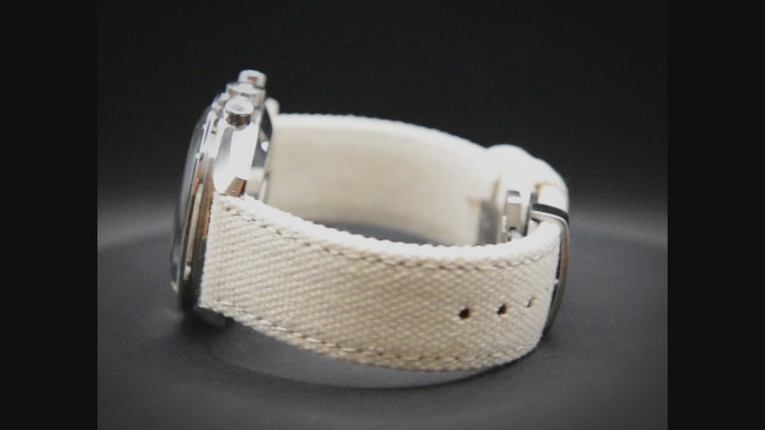 Vintage canvas watch strap.