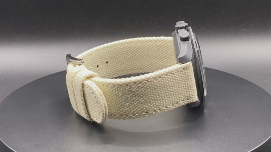 Vintage canvas watch strap: 20 mm, 22 mm,  24 mm.