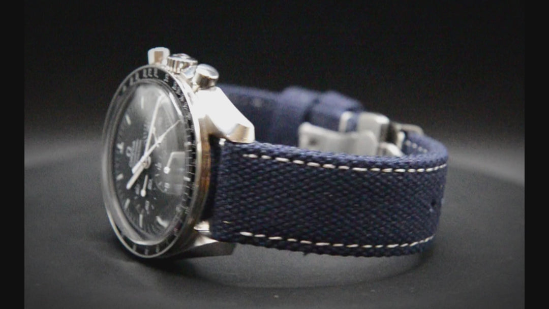 Vintage canvas watch strap: 20 mm,  22 mm,  24 mm.