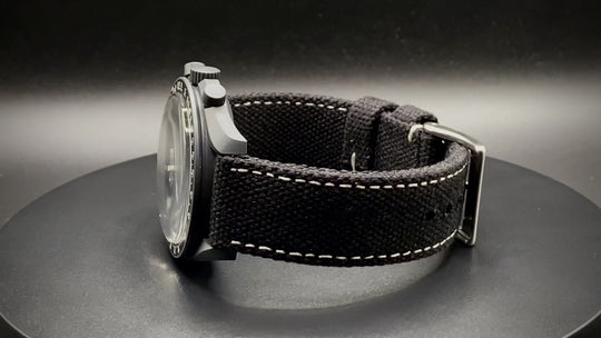 Vintage canvas watch strap.