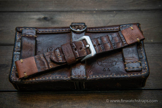 Watch strap, watch band, leather watch strap, leather watch band, finwatchstraps