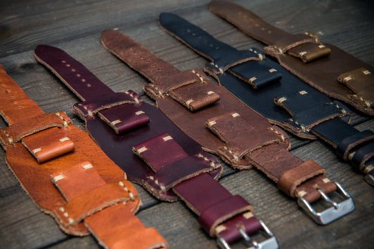 Watch strap, watch band, leather watch strap, leather watch band, finwatchstraps