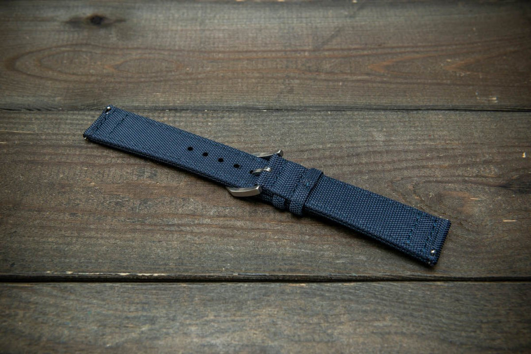 Canvas waterproof watch strap, 17mm, 18mm, 19 mm, 20 mm, 21 mm, 22 mm, 23mm, 24mm. - finwatchstraps