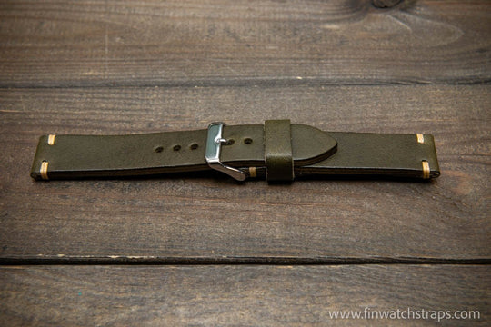 Watch strap, watch band, leather watch strap, leather watch band, finwatchstraps